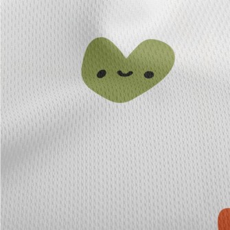 Colorful Smile Love Heart Athletic Mesh Flat Back