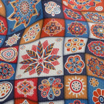 Abstract Art Flowers Athletic Mesh Flat Back