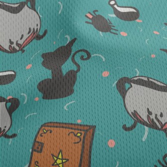 Witch Element Graffiti Athletic Mesh Flat Back