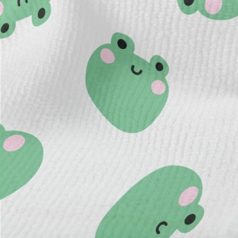 Cute Frog Smiling Face Terry
