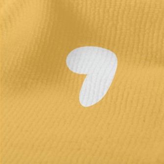 White Love Heart Terry