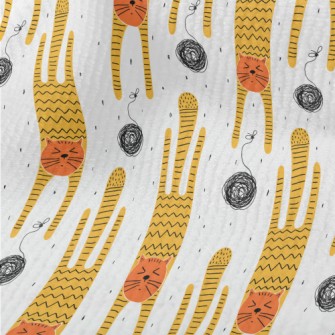 Cat Playing With A Ball Of Yar Terry