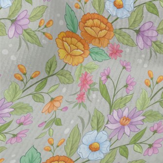 Cartoon Hand Drawn Flowers Terry