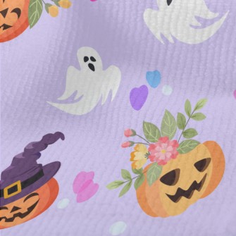 Cute Pumpkin And Ghost Terry