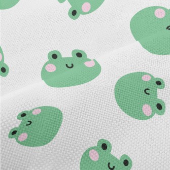 Cute Frog Smiling Face Performance Linen