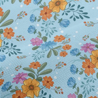 Cartoon Flowers Performance Linen