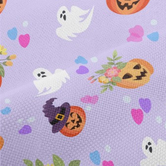 Cute Pumpkin And Ghost Performance Linen
