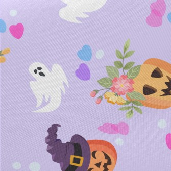 Cute Pumpkin And Ghost Twill