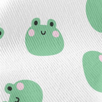 Cute Frog Smiling Face Standard Corduroy
