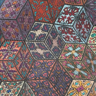 Colorful Retro Pattern Standard Corduroy