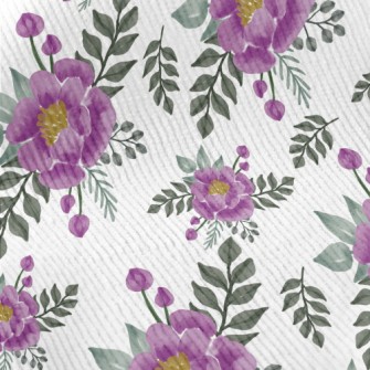 Watercolor Purple Roses Standard Corduroy