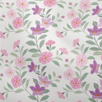 Cherry Blossoms With Purple Fl Dobby