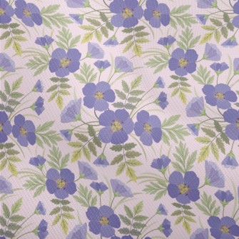Blue Purple Flowers Dobby