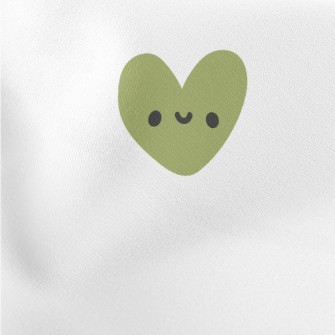 Colorful Smile Love Heart Stretch Ponte