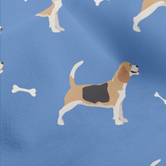 Beagle With Dog Bone Micro Fleece