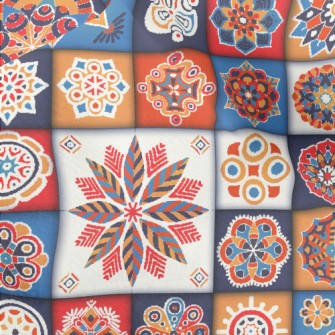 Abstract Art Flowers Micro Fleece