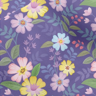 Purple Garden Micro Fleece