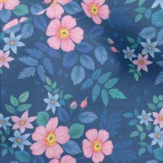 Hand Painted Watercolor Flower Micro Fleece