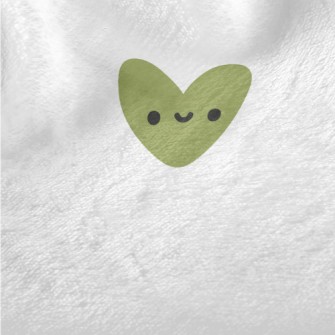 Colorful Smile Love Heart Minky
