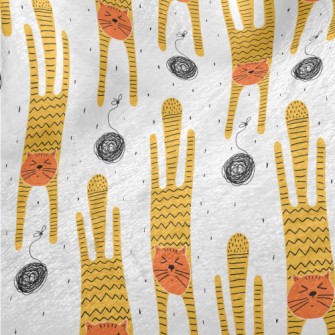 Cat Playing With A Ball Of Yar Minky