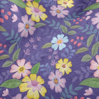 Purple Garden Minky