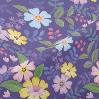 Purple Garden Piqué