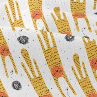 Cat Playing With A Ball Of Yar Modern Jersey