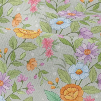 Cartoon Hand Drawn Flowers Modern Jersey