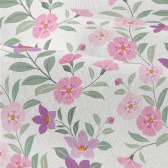 Cherry Blossoms With Purple Fl Modern Jersey