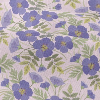 Blue Purple Flowers Modern Jersey