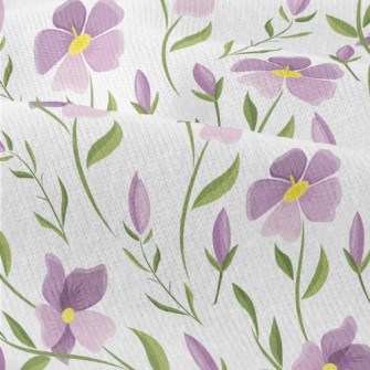 Cartoon Purple Flowers Modern Jersey