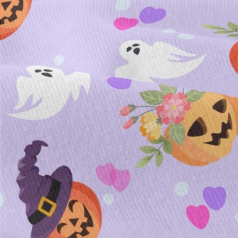 Cute Pumpkin And Ghost Modern Jersey