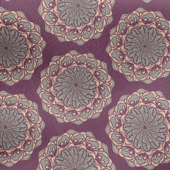 Hand Drawn Mandala Jersey Backed Fleece