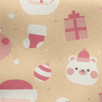 Kawaii Christmas Jersey Backed Fleece