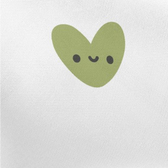 Colorful Smile Love Heart Pongee