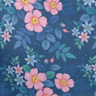 Hand Painted Watercolor Flower Pongee