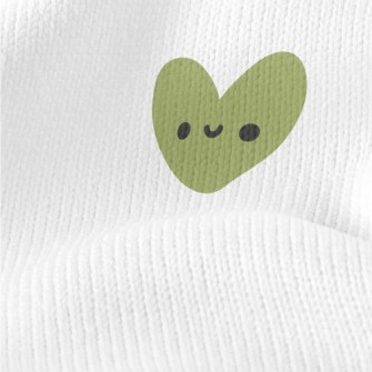 Colorful Smile Love Heart Stretch Jersey