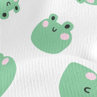 Cute Frog Smiling Face Stretch Jersey