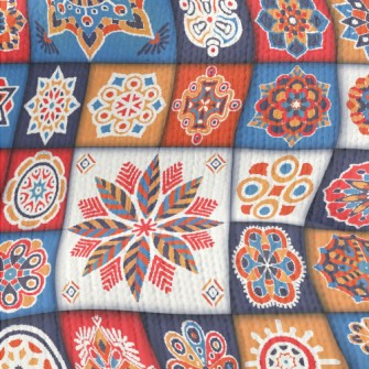 Abstract Art Flowers Stretch Jersey