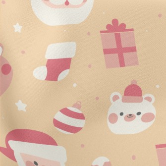 Kawaii Christmas Lightweight Cotton Poplin