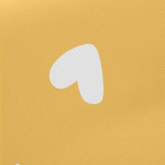 White Love Heart Midweight Cotton Poplin