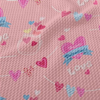Cute Valentine's Day Decor Birdseye Piqué
