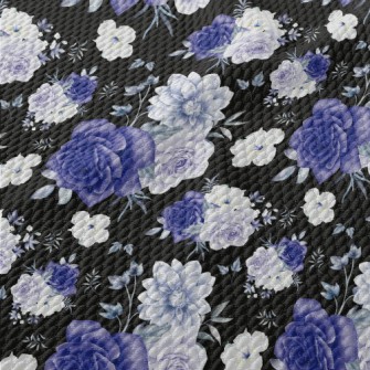 Premium Watercolor Flowers Birdseye Piqué