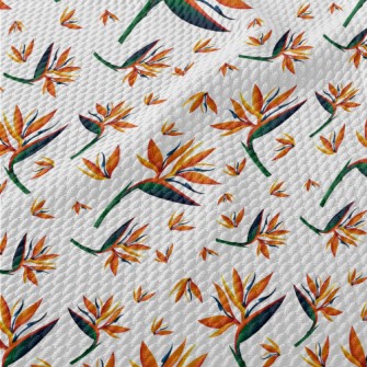 Beautiful Bird Of Paradise Birdseye Piqué