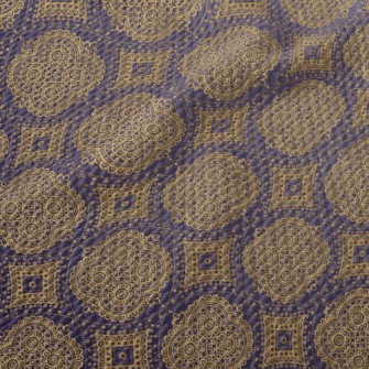 Retro Mandala Pattern Birdseye Piqué