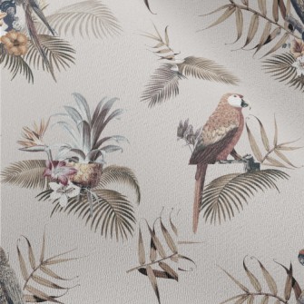 Hand Drawn Macaw Chiffon