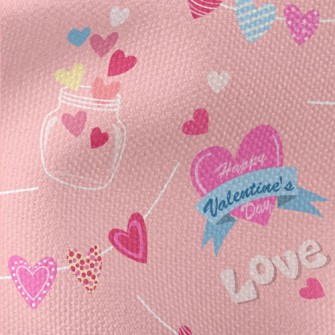 Cute Valentine's Day Decor Waterproof Canvas