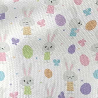 Bunny Baby Hiding Eggs Waterproof Canvas