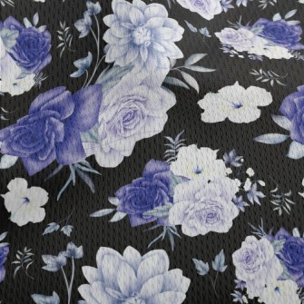 Premium Watercolor Flowers Athletic Mesh Flat Back