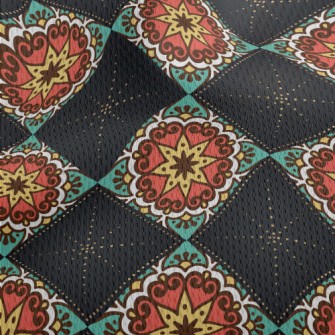 Luxury Background Pattern Athletic Mesh Flat Back